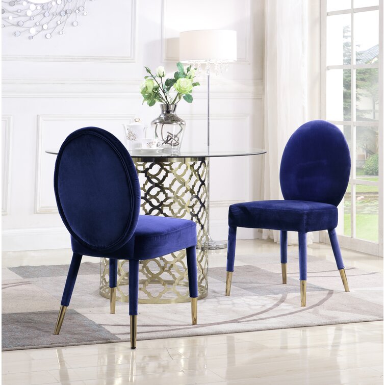 Navy louis best sale dining chair